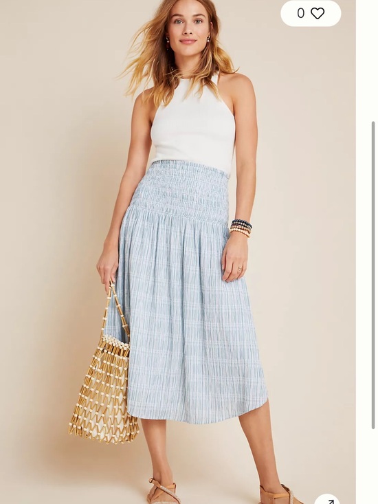 Maeve Dresses & Skirts - EUC - Maeve by Anthropologie Karyn Smocked Midi Skirt - Size: Small